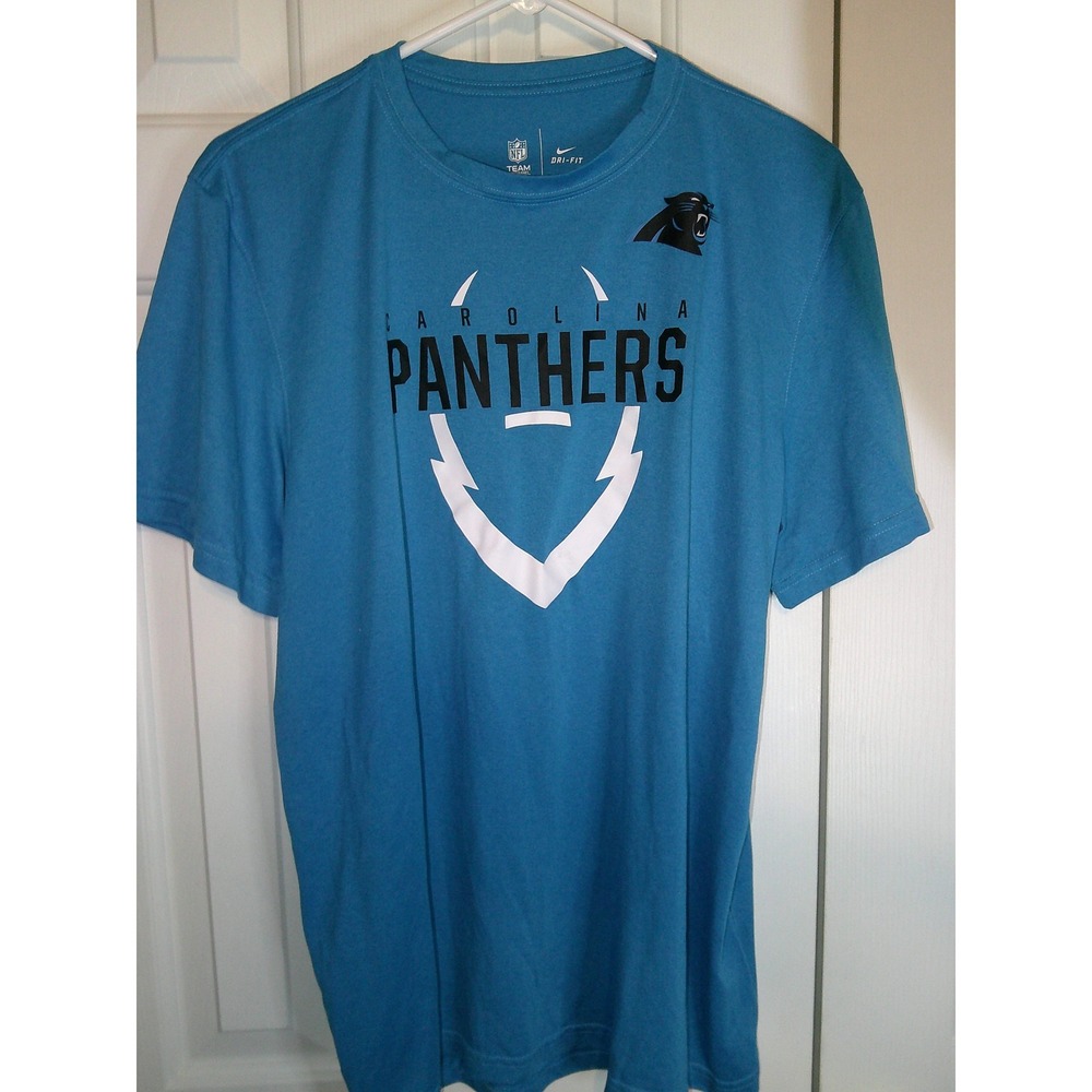 Nike Carolina Panthers Dri-FIT NFL Team Apparel T-Shirt‎ Blue Large